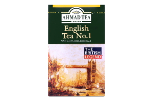Чай черный байховый с бергамотом English Tea №1 Ahmad Tea к/у 100г