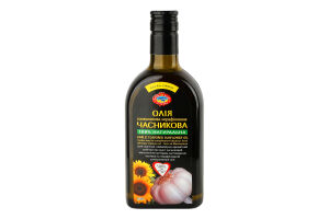 Олія соняшникова нерафінована часникова Extra Virgin Golden Kings of Ukraine с/пл 0.35л