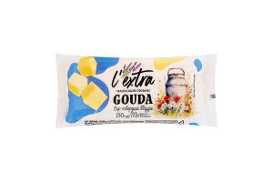 Сир твердий Гауда (Gauda) 50% L`extra, ФП шт. 0,15 кг
