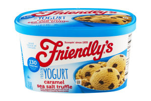 Friendly's Frozen Yogurt Caramel Sea Salt Truffle