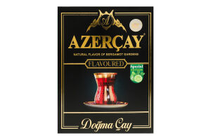 Чай чорний з ароматом бергамоту Azercay к/у 225г