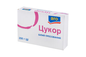 Сахар белый свекловичный прессованный быстрорастворимый ІІ категории aro к/у 250г