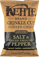 Kettle Krinkle Cut Salt & Fresh Ground Pepper Potato Chips