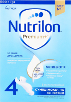 Суміш молочна Premium+ 4 від 18місяців 600г Nutrilon