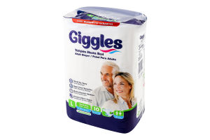 Підгузники д/дорослих лардж 100-150см 10шт Гіглс