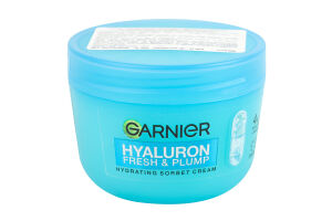 Крем-сорбет зволожувальний для надання свіжості та пружності шкірі обличчя з гіалуроновою кислотою Garnier 85г