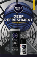 Набор Гель для душа Активное очищение 250мл + Антиперспирант Классический 50мл Deep refreshment Nivea Men 2шт