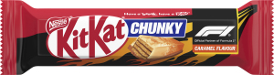 Вафли покрытые глазурью со вкусом карамели и молочным шоколадом Chunky Kit Kat м/у 40г
