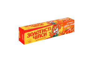 Чипси картопляні зі смаком курки гриль Золотисті к/у 50г
