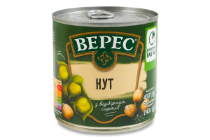Нут стерилізований Верес з/б 400г