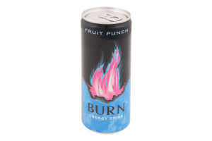 Напиток энергетический безалкогольный сильногазированный Fruit Punch Burn ж/б 250мл