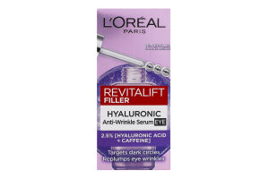 Сироватка для шкіри навколо очей Revitalift Filler +Hyaluronic Acid L'Oreal Paris 20мл