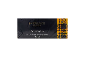 Чай чорний цейлонський байховий Чистий Цейлон Sherlock Secrets к/у 25х2г