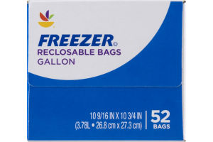Ahold Freezer Reclosable Bags Gallon - 52 CT