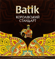 Чай черный байховый цейлонский мелкий Королевский стандарт Batik в/с к/у 100х2г