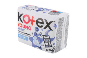 Прокладки гігієнічні Нічні Young Kotex 7шт