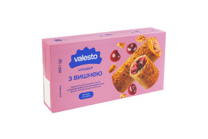 Штрудели замороженные из вытяжного теста филло с вишней Valesto к/у 350г