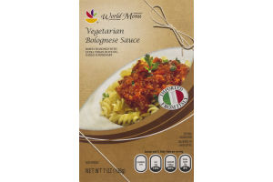 Ahold World Menu Vegetarian Bolognese Sauce
