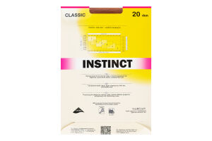 Колготки жіночі Instinct Classic 20den 4 natural