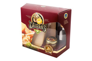 Набір Сир 40% 24місяці визрівання 350г+Мед 40г+Ніж д/сиру+Підставка 350гДжюгас