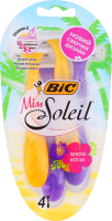 Бритва с 3-мя лезвиями без сменных картриджей Miss Soleil BiC 4шт