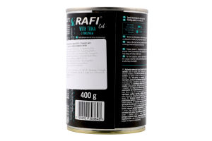 Корм д/стерилізованих котів з тунцем 400г ж/б Рафі