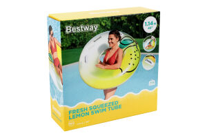Круг надувной для детей от 12лет d114см №36448 Лимон Bestway 1шт