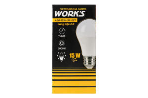 Лампа LED Work'S Long-Life A60-15W-3K-E27 136530