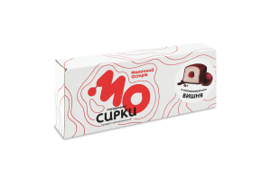 Сирок глазурований 26% молоковмісний з цукром та наповнювачем Вишня Молочний острів к/у 215г