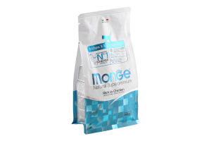 Корм сухий повнораціонний для кошенят з куркою Kitten Natural superpremium Monge м/у 400г