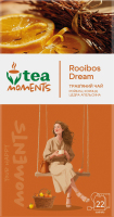 Чай травяной из растительного сырья и зеленого чая Мечта Ройбушу Tea Moments к/у 22х1.5г