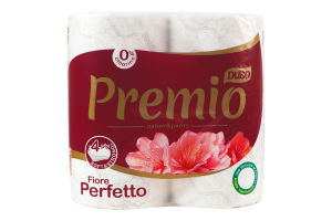 Бумага туалетная 4-х слойная 150 листов Fiore perfetto Premio Диво 4шт