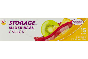 Ahold Storage Gallon Bags Slider - 15 CT