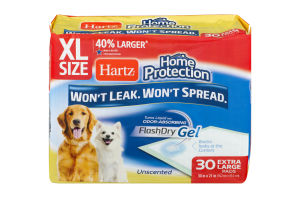 Hartz Home Protection Dog Pads Flash Dry Extra Large - 30 CT