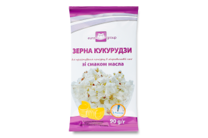 Мікропопкорн Єврогруп 90 г зі смаком масла