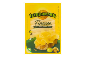 Сир напівтвердий Фінес 45% Леердаммер (11 шт) (Слайси 0,080 кг)
