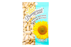 Ядро насіння соняшника смажене солоне Вишуканий смак м/у 160г