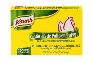 Knorr Powdered Chicken Flavor Bouillon Packets - 12 CT