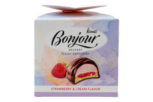 Десерт Classic&Blueberry and mascarpone&Strawberry and cream&Сherry Колекція смаків Bonjour к/у 0.232кг