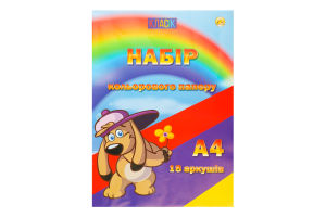 Папір кольоровий А4 9кольорів 18аркушів Тетрада