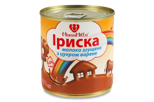 Молоко сгущенное 6% вареное с сахаром Ириска Mama Milla ж/б 370г