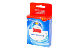 Очиститель унитаза подвесной сменный блок Aqua синий Duck 2x36г