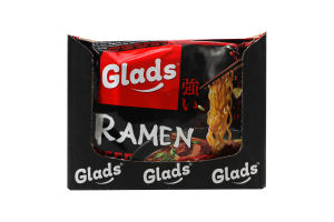 Лапша быстрого приготовления с соусом со вкусом говядины Рамен Glads м/у 105г