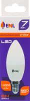 Лампа светодиодная LED 4100K 7W E14 C37 №C37Е147ENLN Enl 1шт