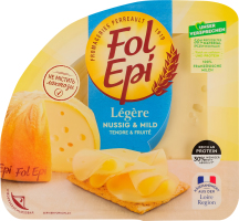 Сыр полутвердый ломтиками французский Легкий Nussig&Mild Fol Epi лоток 150г
