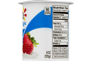 Yoplait Light Fat Free Yogurt Strawberry