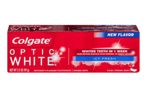 Colgate Optic White Anticavity Fluoride Toothpaste Icy Fresh