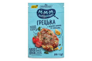 Приправа до картоплі та овочів з цедрою лимона та томатами Грецька Pripravka д/п 25г