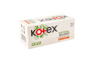 Прокладки женские гигиенические ежедневные Normal Natural Kotex 40шт