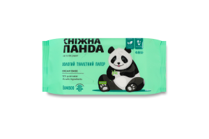 Бумага туалетная влажная Bamboo Cream Сніжна Панда 48шт